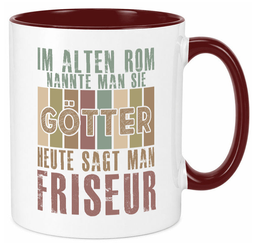 Heute sagt man: Friseur | Frisör Geschenkidee Humor Tasse