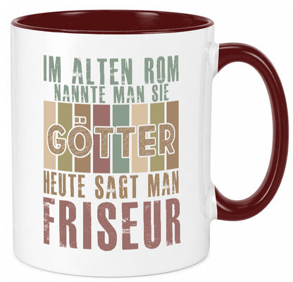 Heute sagt man: Friseur | Frisör Geschenkidee Humor Tasse