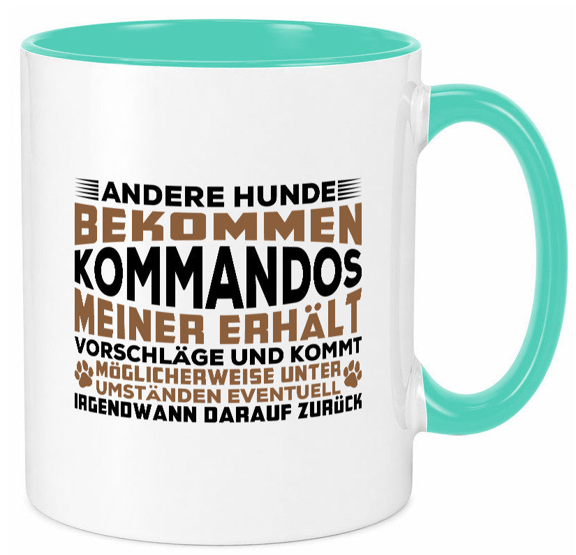 Hunde Training | Hundebesitzer Tasse Hundekommando vl4 Geschenk Tierliebhaber