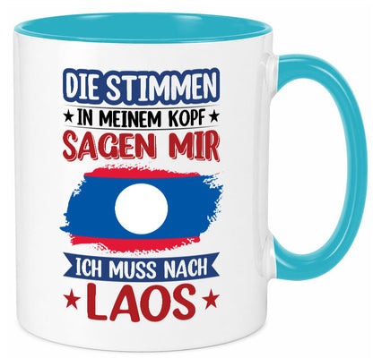 Laos | Urlaub Stimmen in meinem Kopf Traumland lustig Humor Geschenkidee