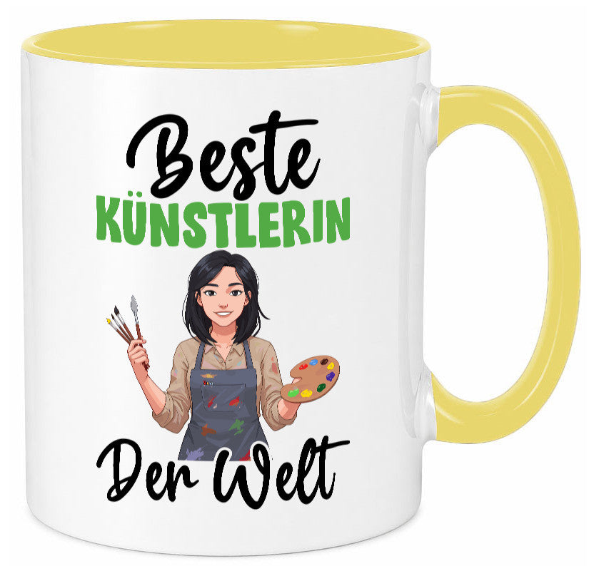 Beste Künstlerin| Kunst Geschenk Humor Geschenkidee lustiger Spruch Tasse
