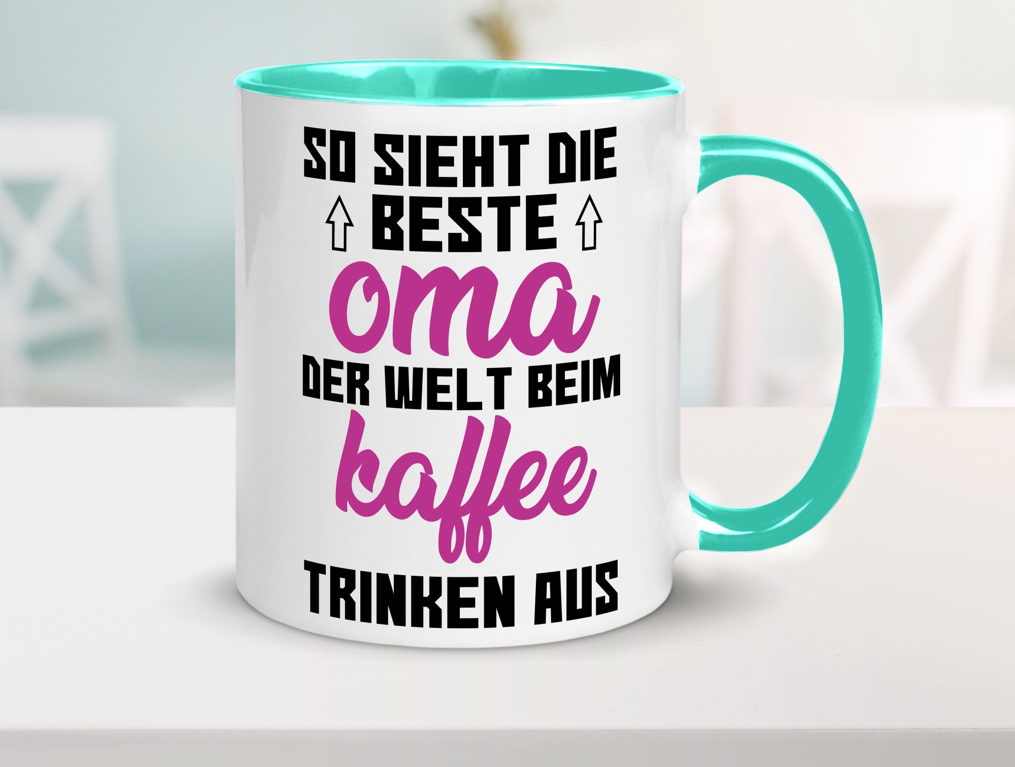 Beste Oma der Welt | Großmutter Tasse lustiger Spruch Geschenk Familie