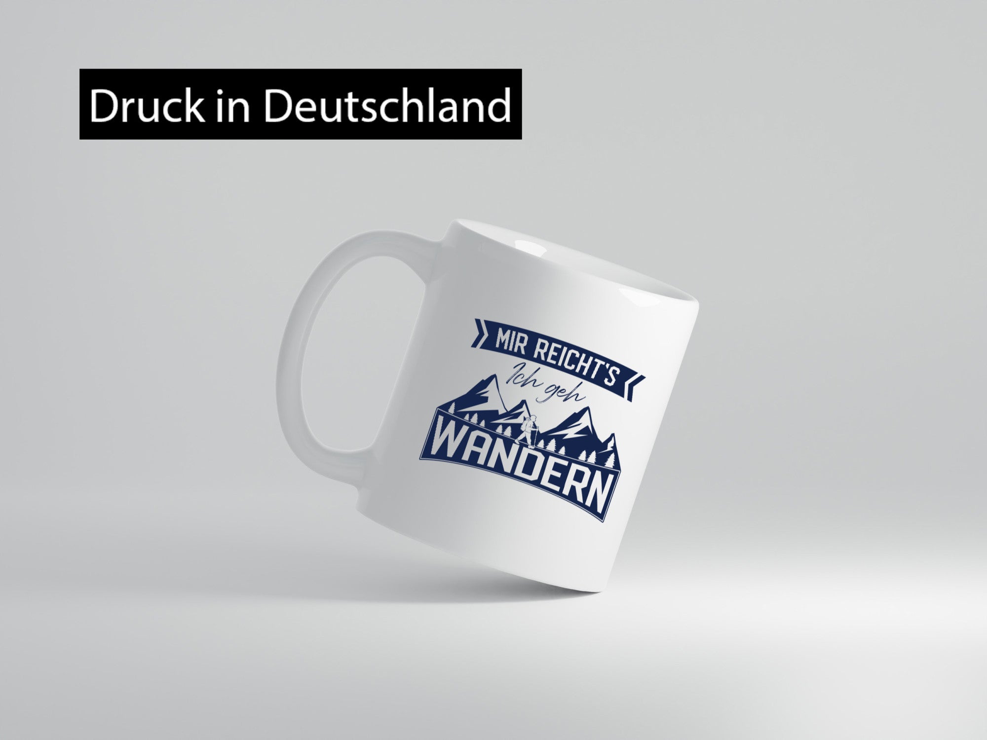 Ich geh wandern | Wanderer Berge Bäume Geschenkidee Humor Tasse
