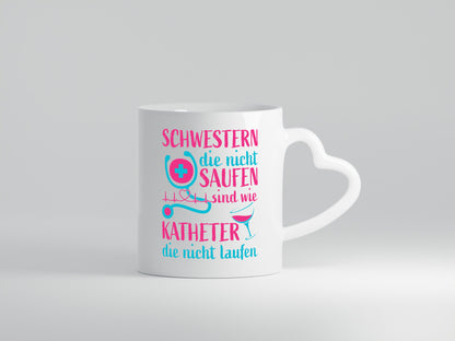 Schwestern die nicht saufen | Stethoskop Alkohol lustig Humor Geschenkidee