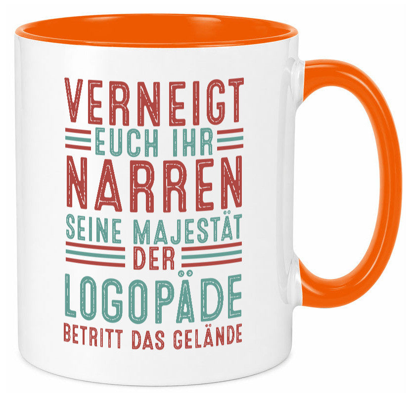 Verneigt euch: Logopäde | Sprachtherapie Geschenkidee Humor Tasse