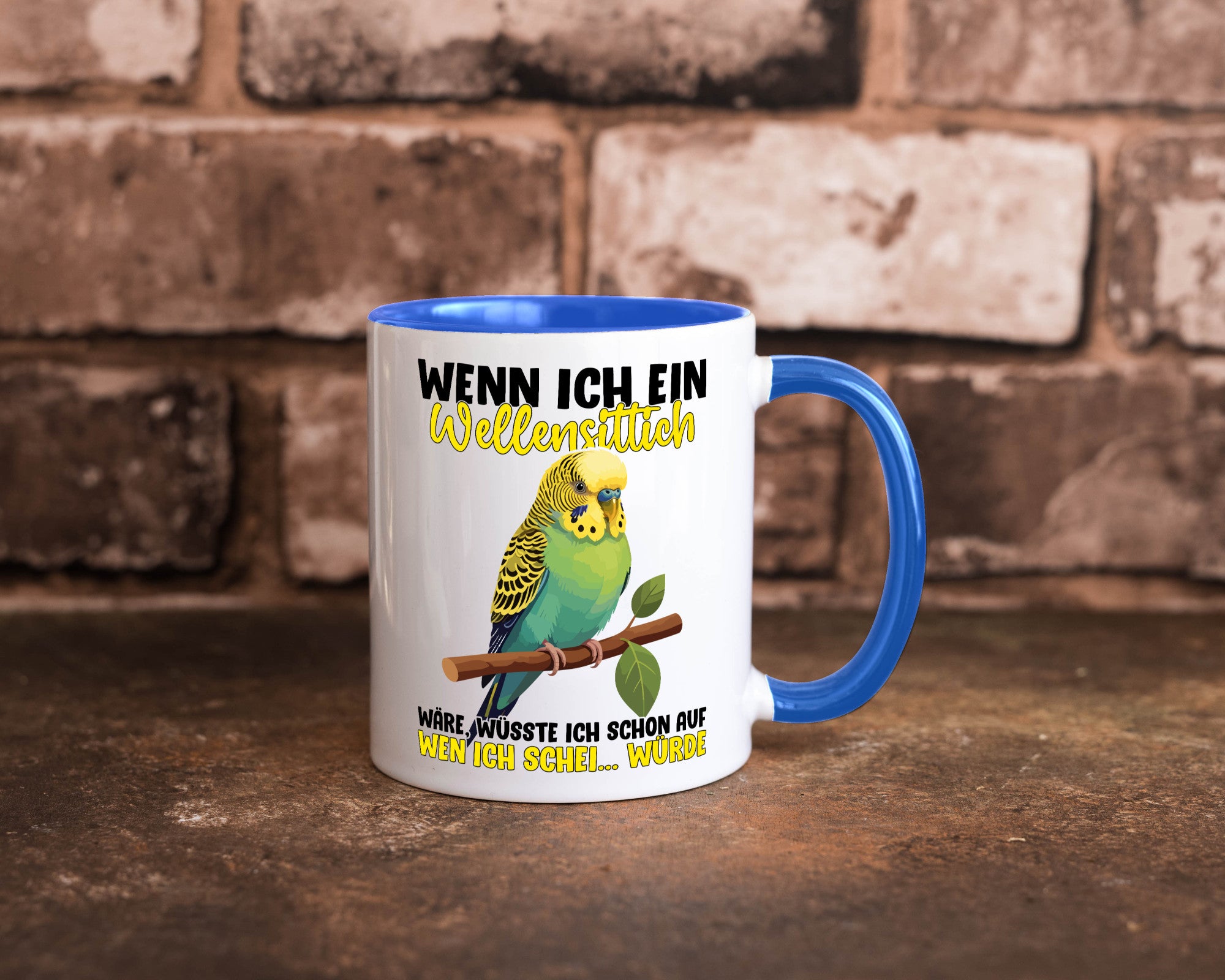 Wellensittich | Vogelbesitzer Humor Geschenkidee Tasse