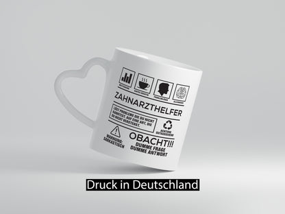 Achtung Probleme Zahnarzthelfer | Zahnmedizin Geschenkidee Humor Tasse