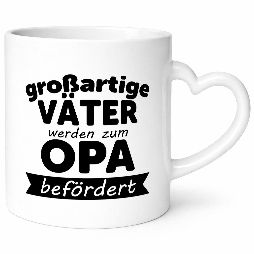 Großartige Väter zum Opa befördert | Geschenkidee Familie Humor Tasse