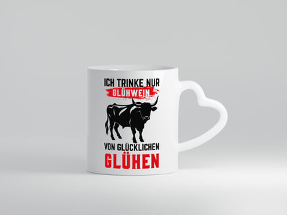 Ich trinke nur Glühwein | Glühen Farmer Humor Geschenkidee Tasse