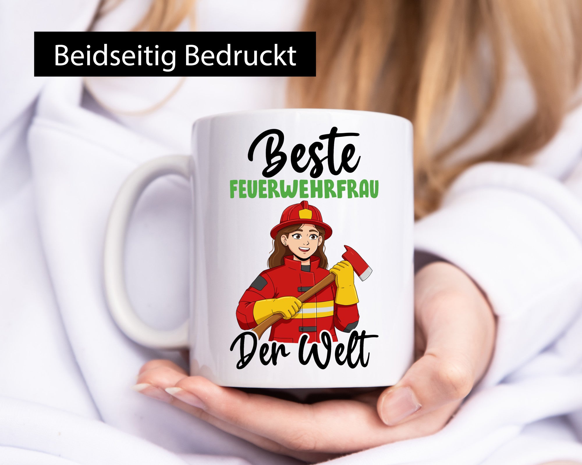 Beste Feuerwehrfrau | Feuerwehr Humor Geschenkidee Tasse