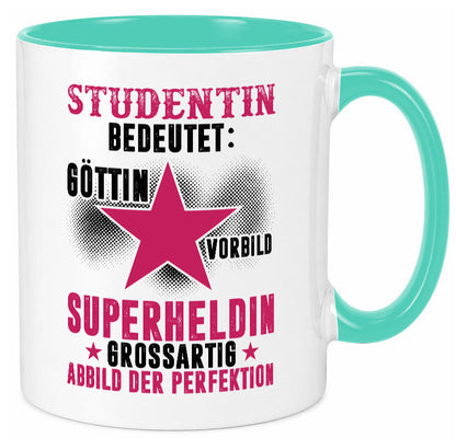 Bedeutung von Studentin | Uni Studium Universität Geschenkidee Humor Tasse