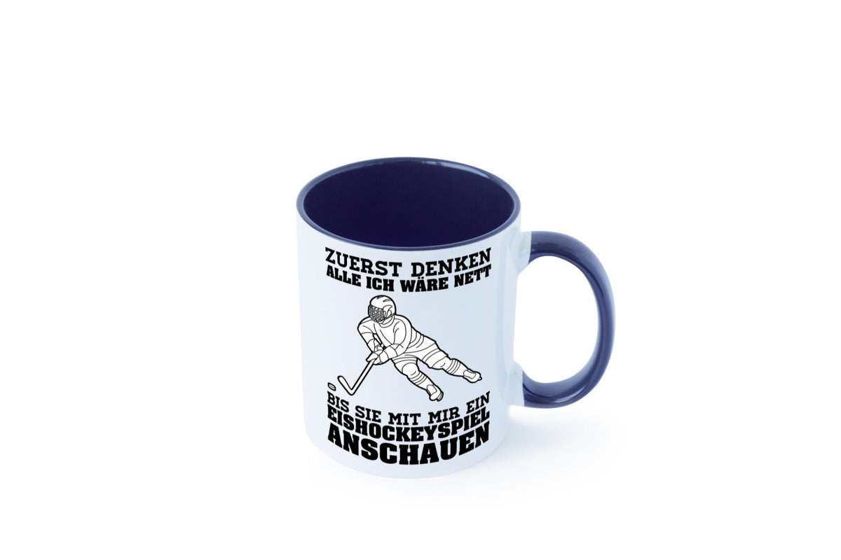 Eishockeyspiel | Eishockeyfan Tasse Eishockeyspieler Humor Geschenkidee