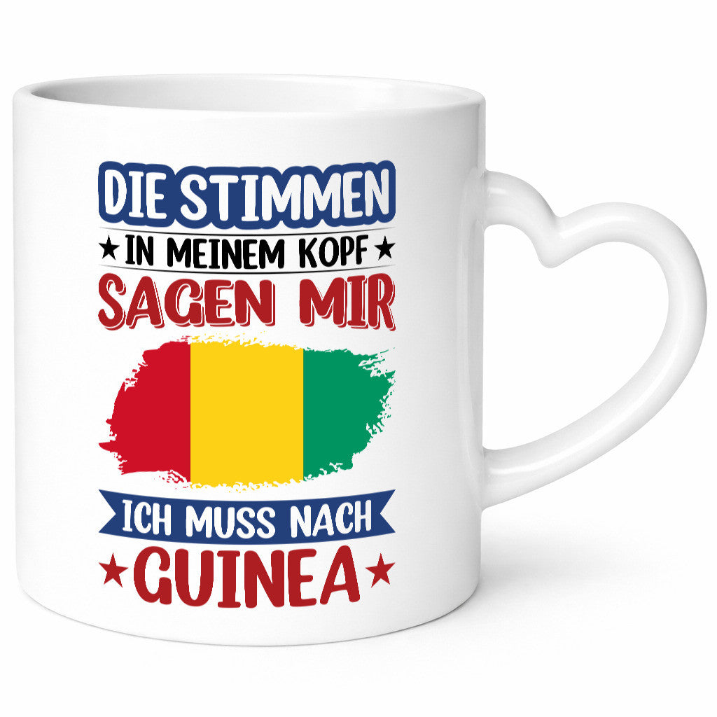 Guinea | Urlaub Stimmen in meinem Kopf Traumland lustiger Spruch Geschenk Humor