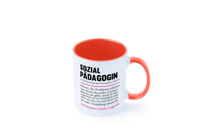 Sozialpädagogin | Spruch lustig Humor Pädagogin v2 Geschenkidee Geschenk Tasse