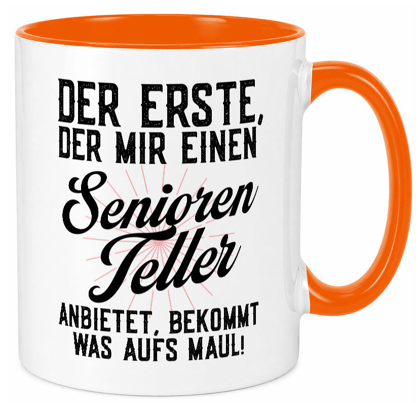 Senioren Teller | rentner Ruhestand lustig Jubiläum Geschenk Tasse