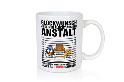 Glückwunsch zur Flucht | Arbeitskollegen Berufswechel Humor Arbeit Kollegen