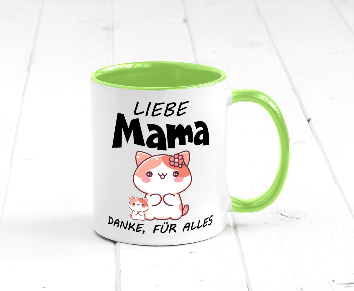 Liebe Mama Danke, für alles | Muttertag Beste Geschenk Familie Geschenkidee Tasse