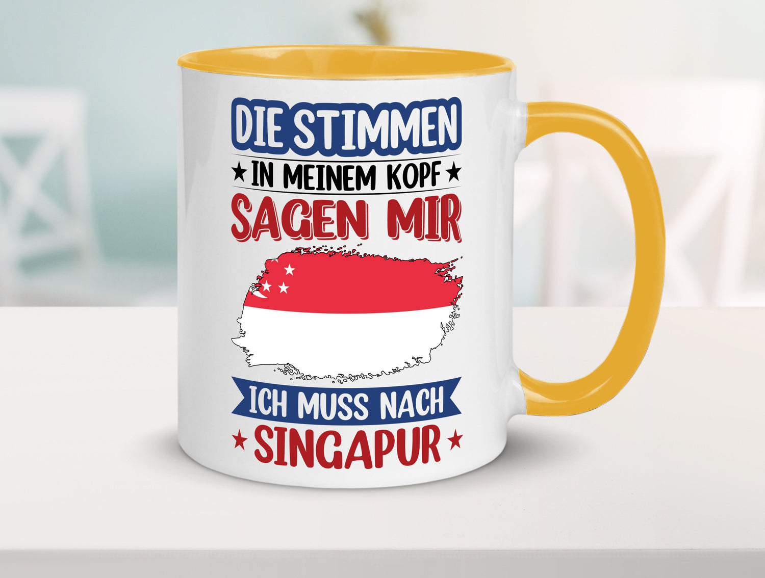 Singapur | Urlaub Stimmen in meinem Kopf Traumland v2 lustiger Spruch Geschenk