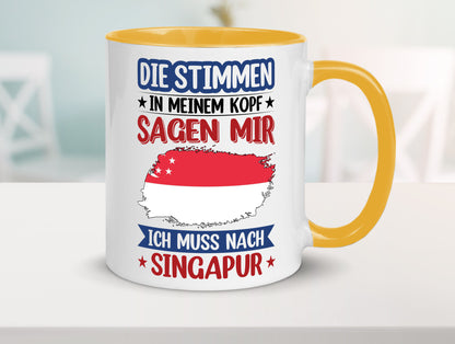 Singapur | Urlaub Stimmen in meinem Kopf Traumland v2 lustiger Spruch Geschenk