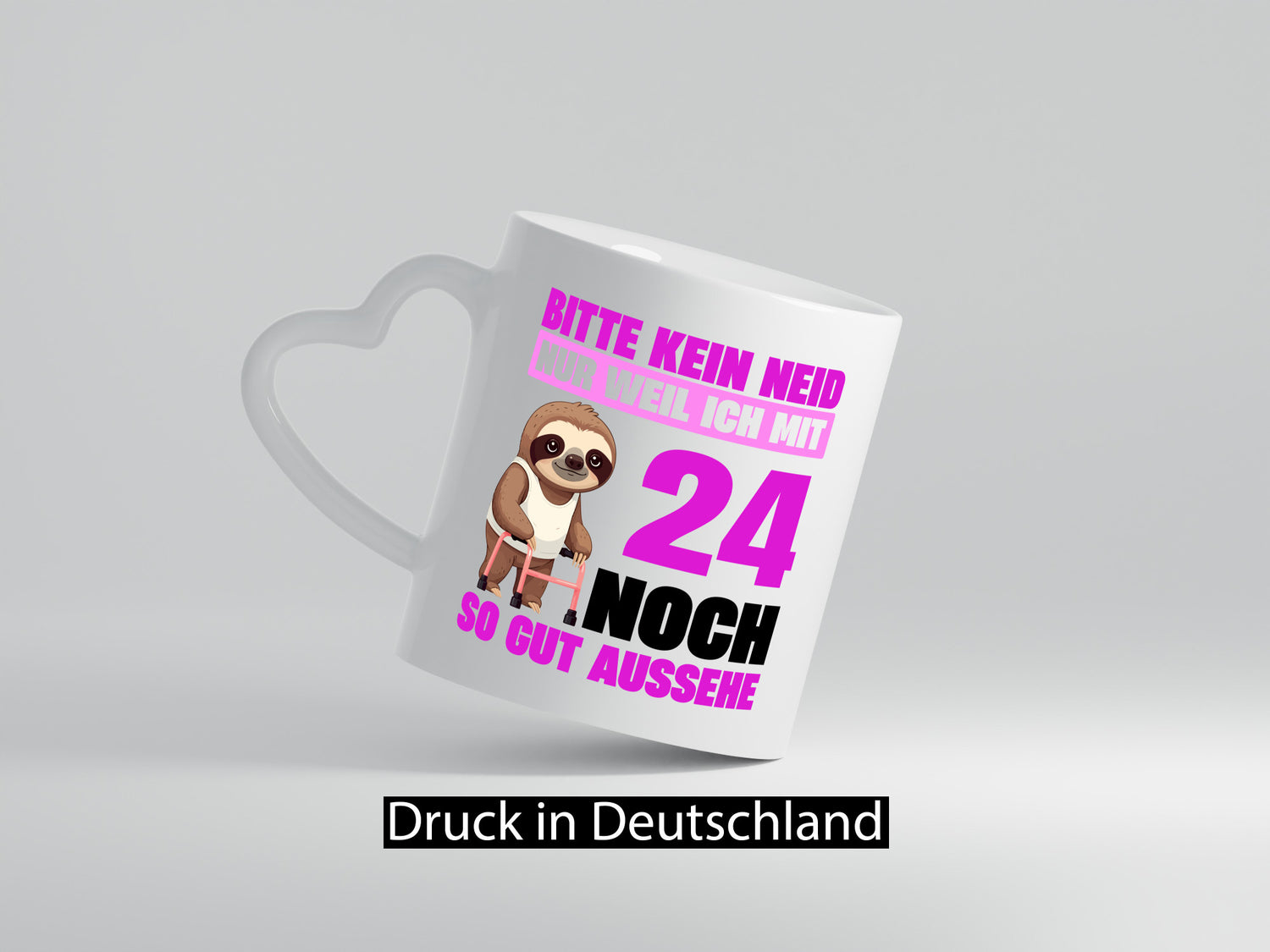 24. Geburtstag | Bitte kein neid Faultier 24 Jahre Geschenk Geschenkidee
