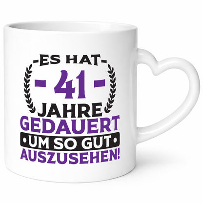 41 Jahre gedauert um so gut auszusehen | 41. Geburtstag Geschenkidee Humor Tasse