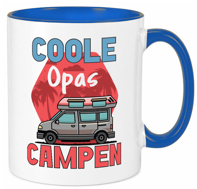 Coole Opas campen | Campingwagen Palmen Geschenk Familie Geschenkidee lustiger