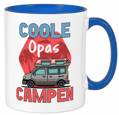 Coole Opas campen | Campingwagen Palmen Geschenk Familie Geschenkidee lustiger