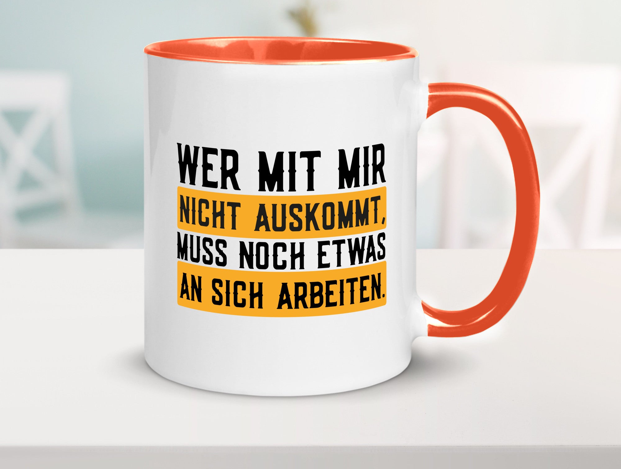 Wer mit mir nicht auskommt | Selbstbewusst lustiger Spruch Geschenk Humor