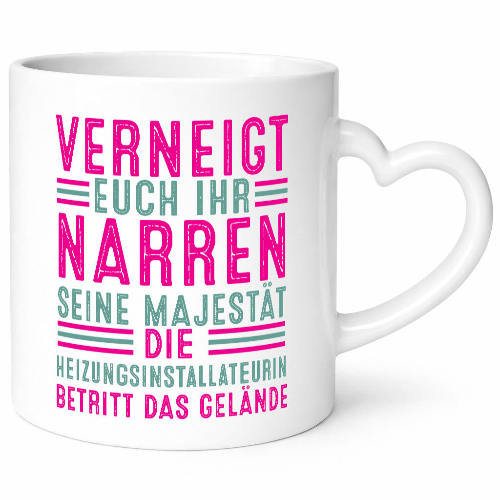 Verneigt euch: Heizungsinstallateurin | Heizung lustig Humor Geschenkidee