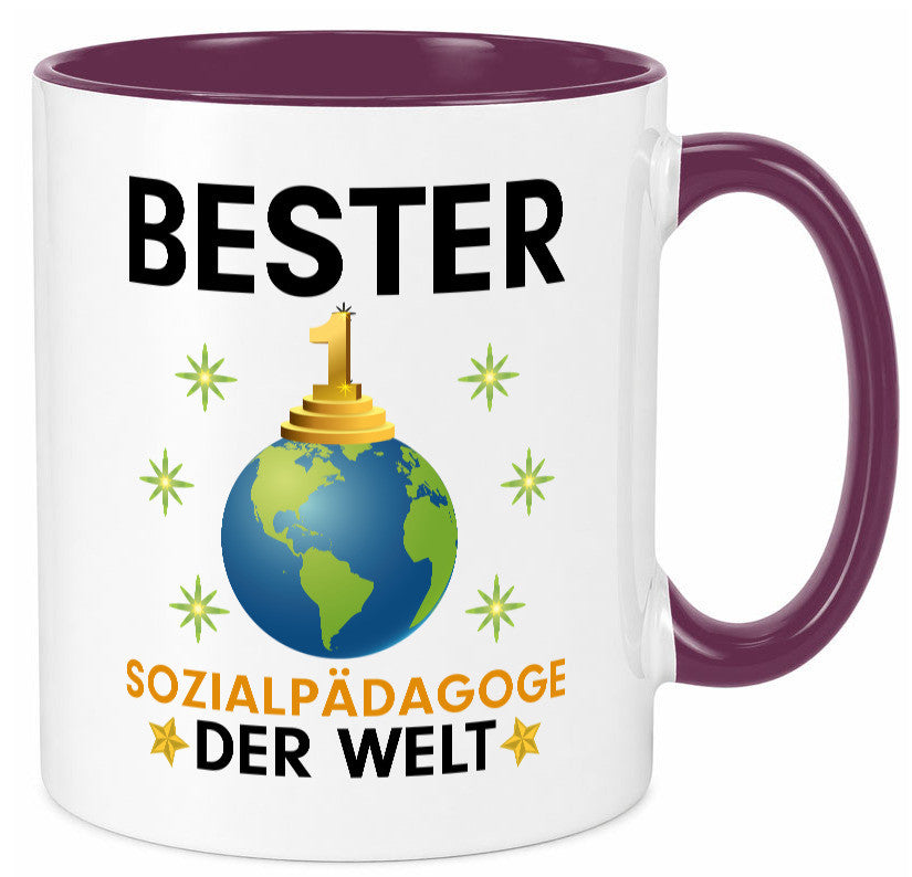 Welt Bester Sozialpädagoge | Pädagoge Geschenk Humor Geschenkidee lustiger Tasse