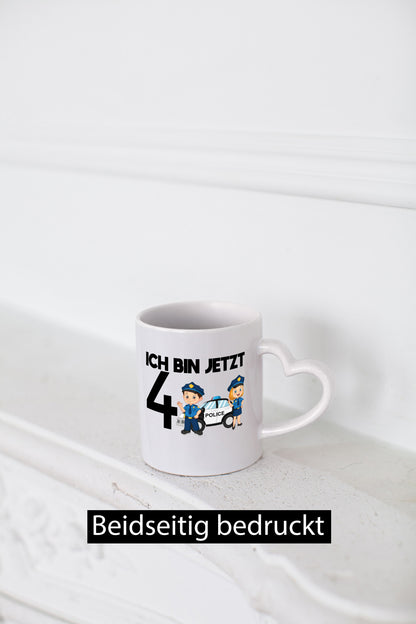 Ich bin jetzt 4 | Polizei 4. Geburtstag Jähriger Geschenk Geschenkidee lustiger