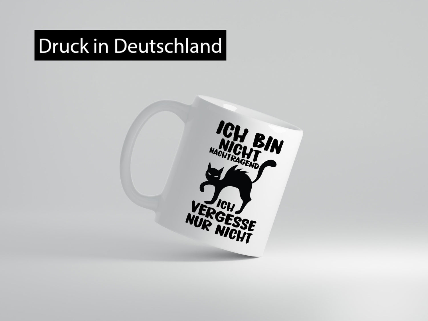Ich vergesse nur nicht | Nachtragend böse Katze Comic Geschenk Tierliebhaber