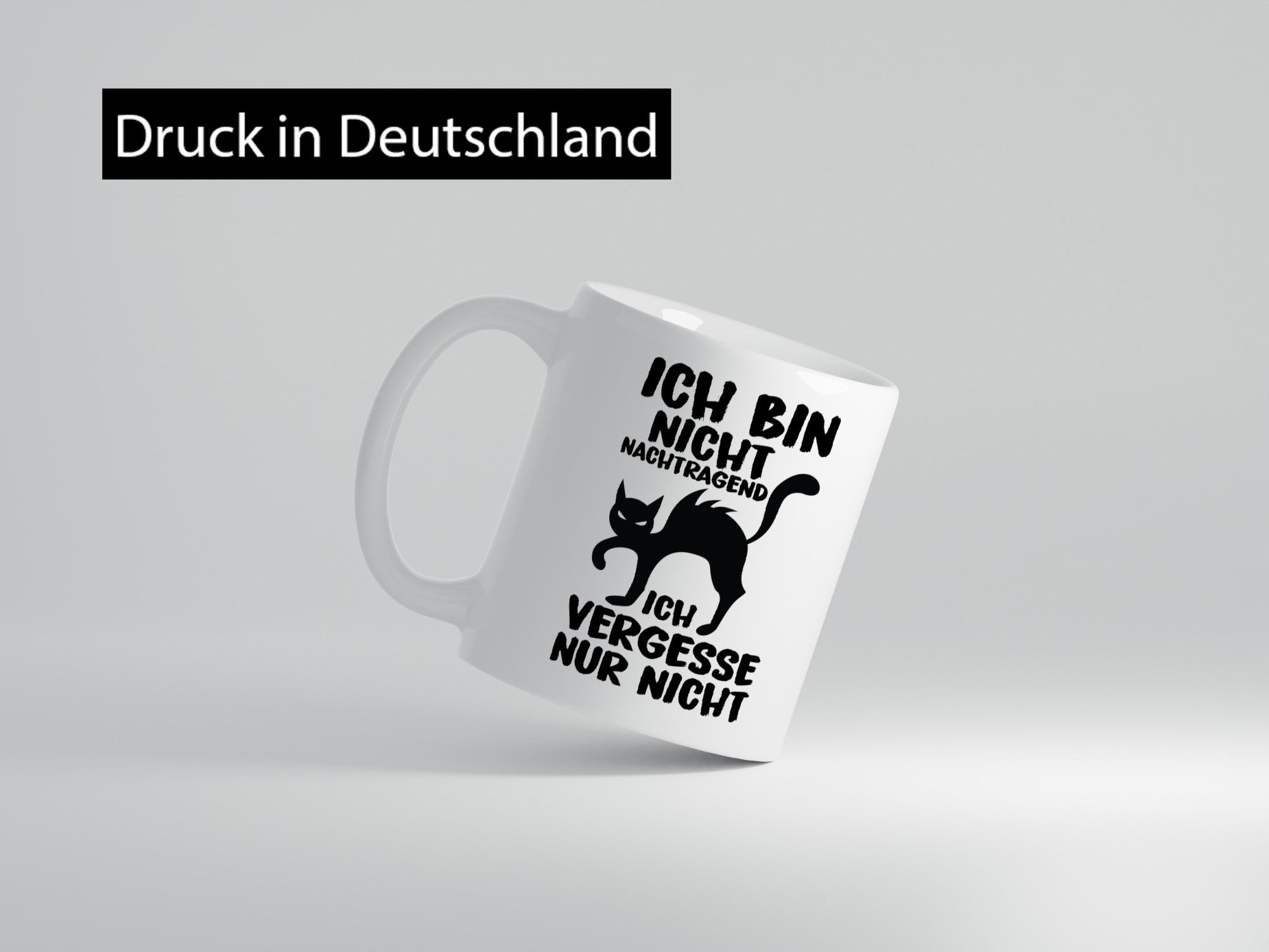 Ich vergesse nur nicht | Nachtragend böse Katze Comic Geschenk Tierliebhaber