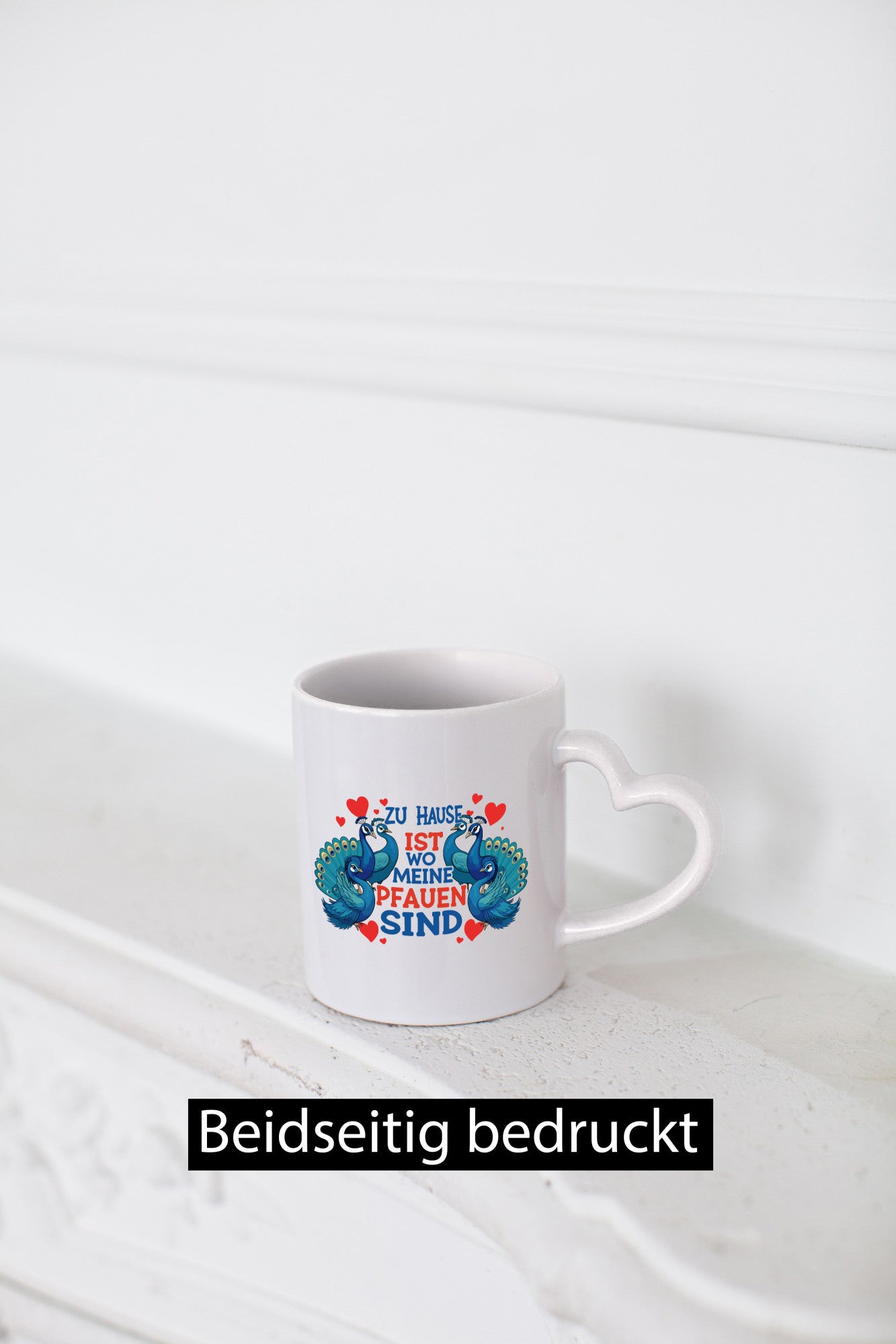Zuhause ist wo meine Pfauen sind | Pfau Humor Geschenkidee Tasse