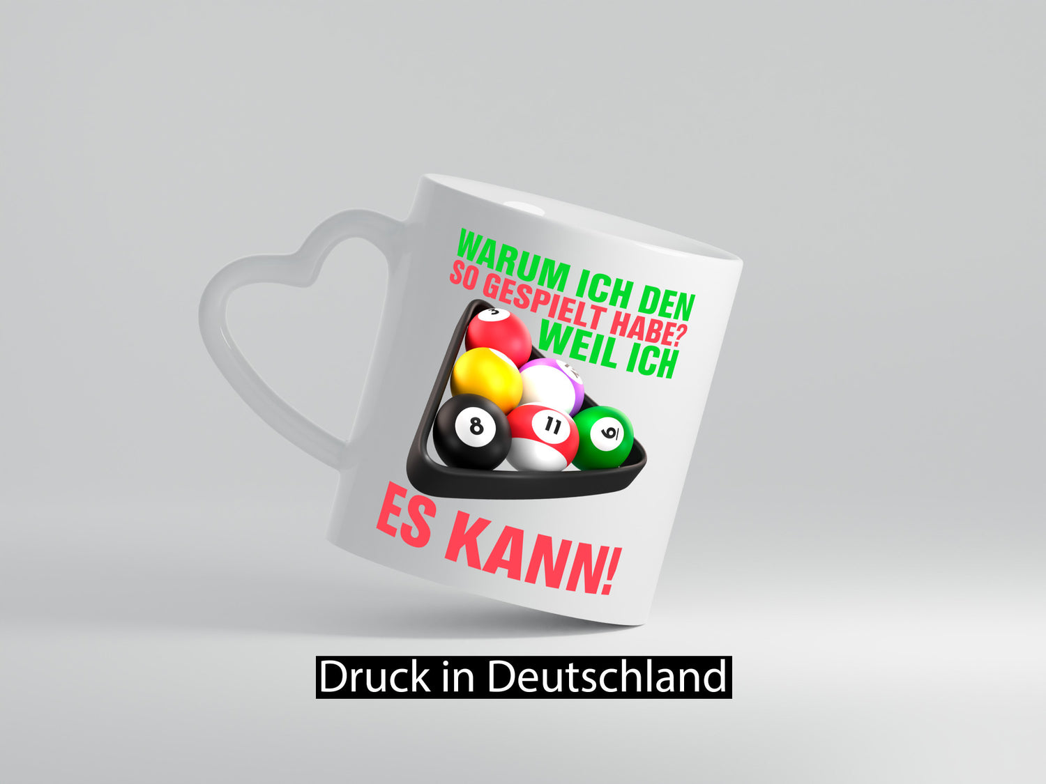 Weil ich es kann | Billardspieler Pool Snooker Kugeln Geschenkidee Humor Tasse
