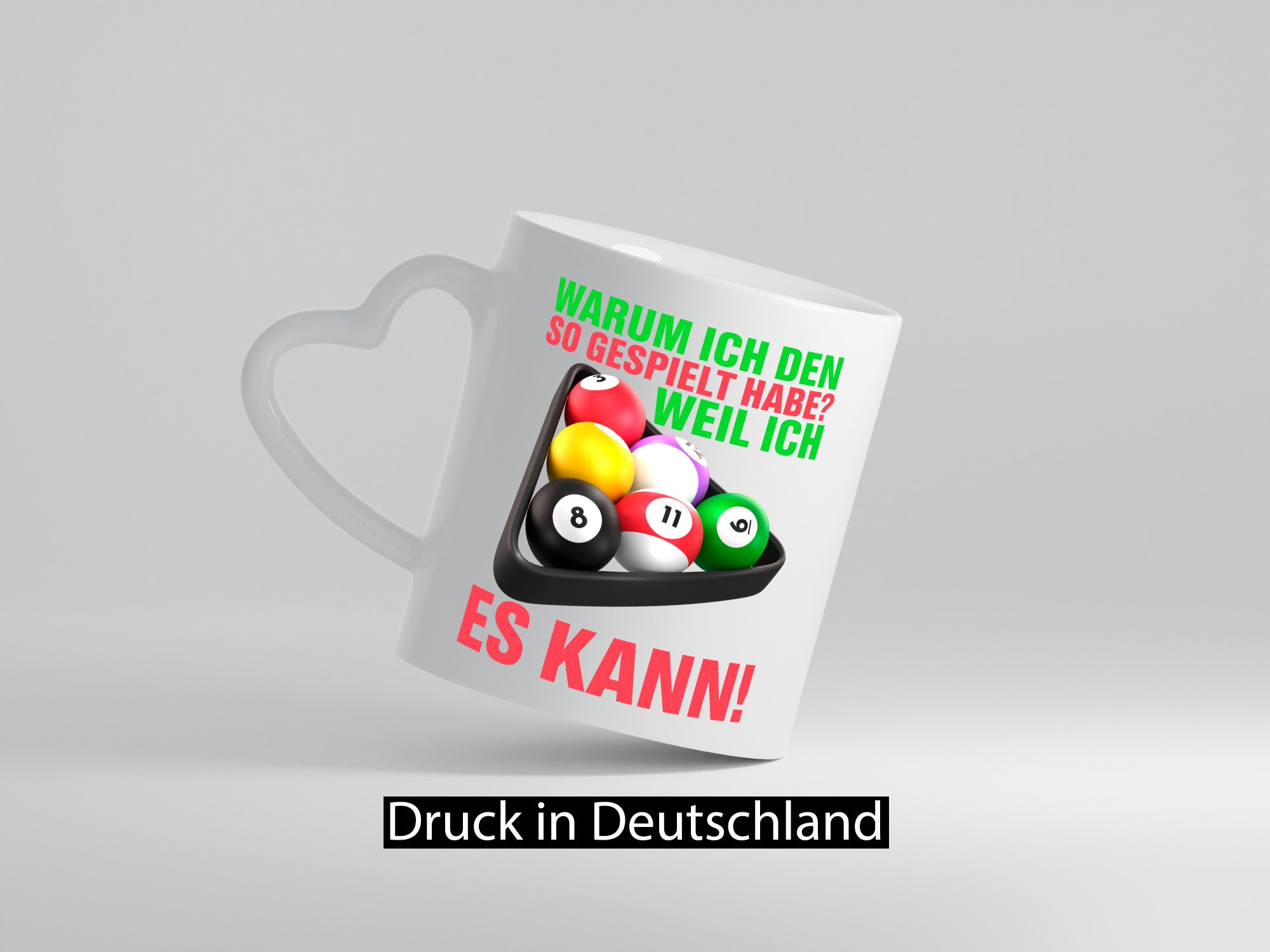 Weil ich es kann | Billardspieler Pool Snooker Kugeln Geschenkidee Humor Tasse