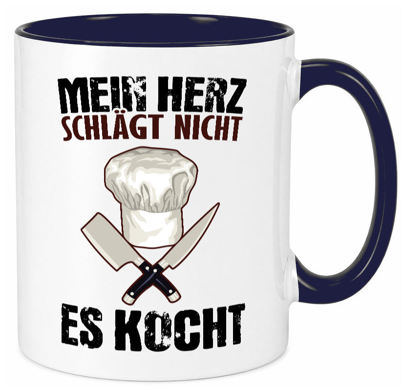 Mein Herz kocht Humor Geschenkidee Tasse
