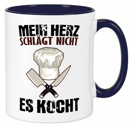 Mein Herz kocht Humor Geschenkidee Tasse