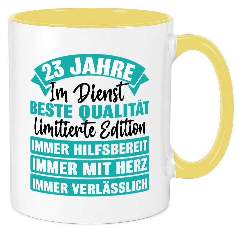 23 Jahre im Dienst | Jubiläum Arbeit Geschenkidee Kollegen Büro Humor Tasse