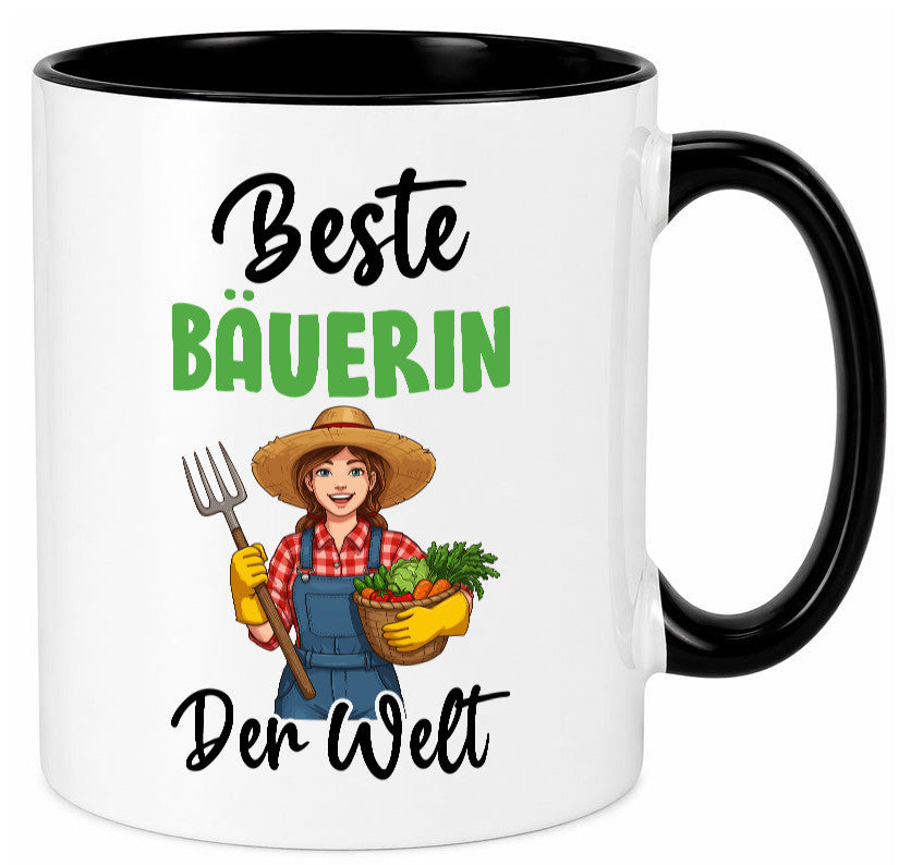 Beste Bäuerin | Bauernhof Landwirtschaft v2 Humor Geschenkidee Tasse