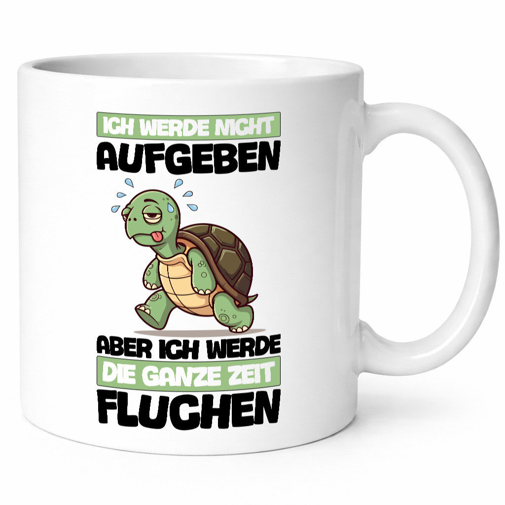 Ich geb nicht auf werde aber fluchen | Schildkröte Joggen v2 Humor Geschenkidee
