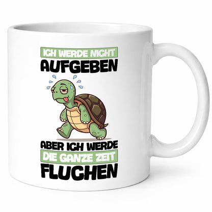 Ich geb nicht auf werde aber fluchen | Schildkröte Joggen v2 Humor Geschenkidee