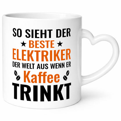 Kaffee trinkt: Elektriker | Elektronik Elektrotechnik Geschenkidee Humor Tasse