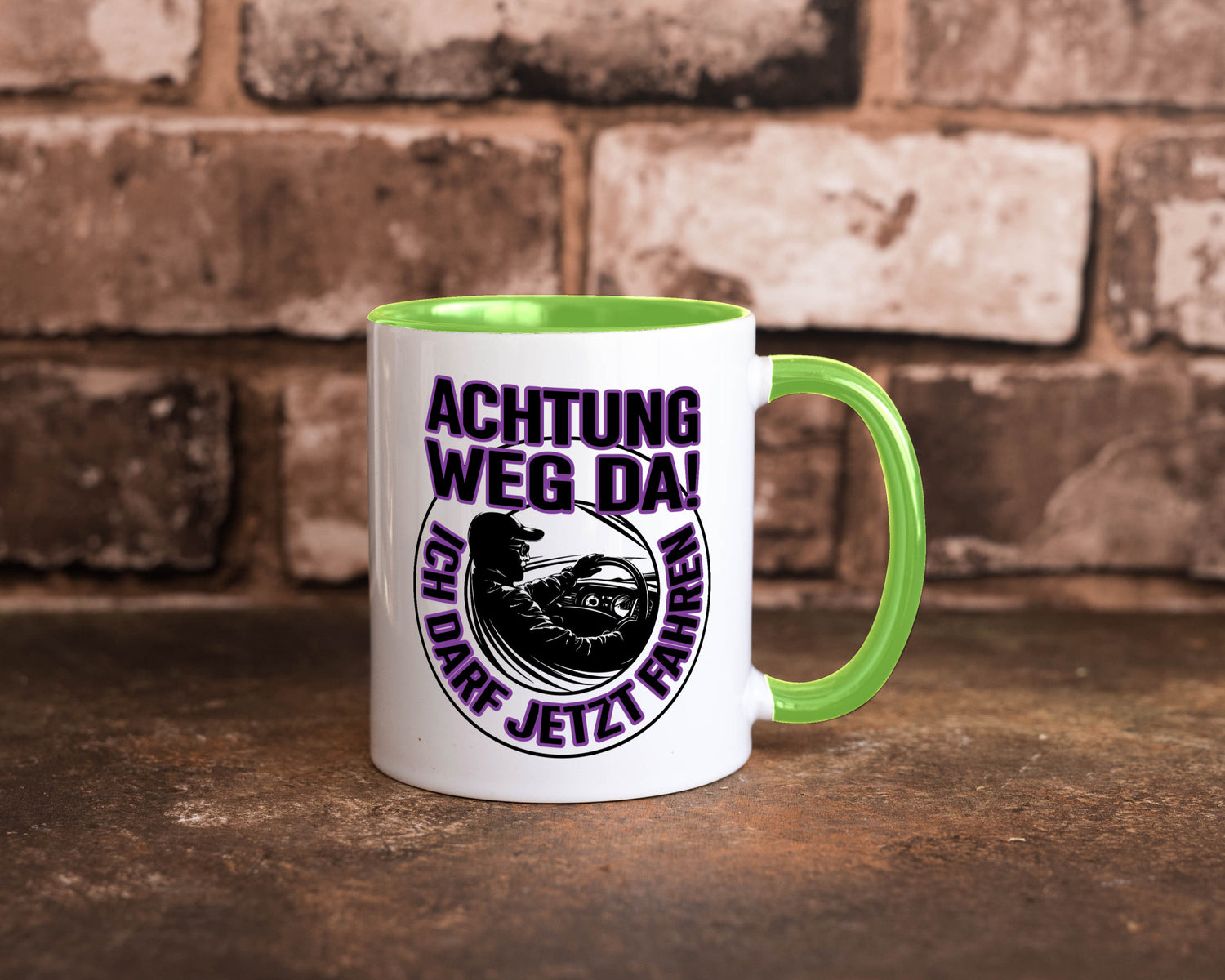 Achtung weg da ich darf jetzt Fahren | Führerschein lustig Humor Geschenkidee