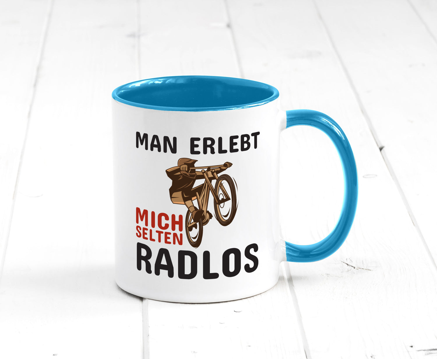 Selten Radlos | Spruchtasse Fahrrad Männer Humor lustiger Spruch Geschenk