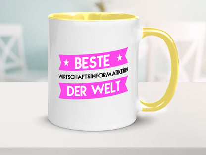 Beste Wirtschaftsinformatikerin | Wirtschaft Informatik Humor Geschenkidee Tasse