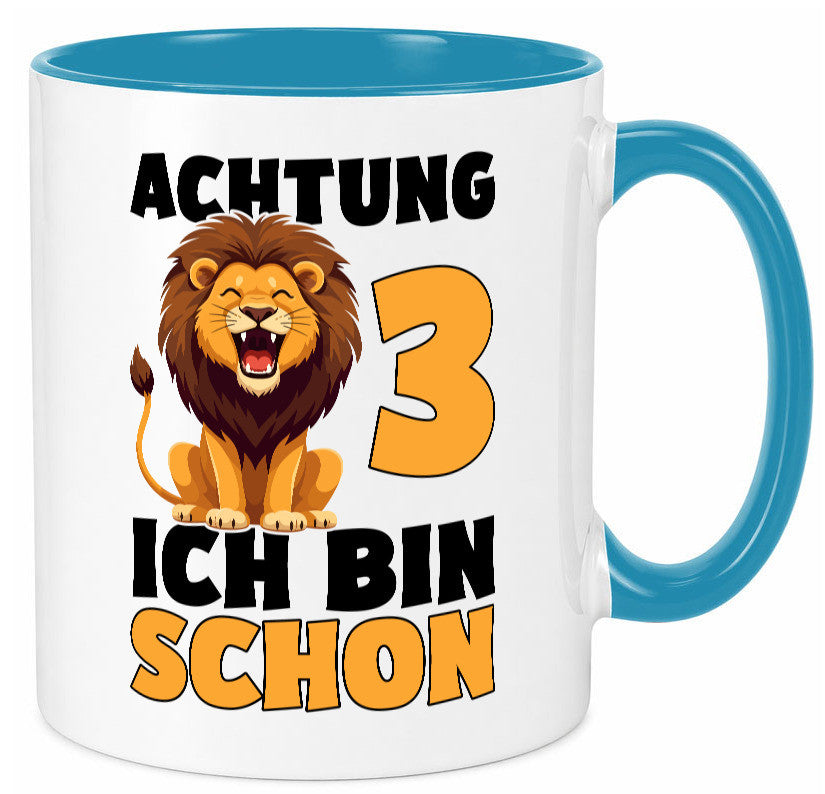3. Geburtstag | 3 Jahre Löwe lustiger Spruch Geschenk Geschenkidee Tasse