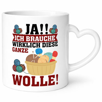 Ja! Ich brauche Wolle | häkeln Häkelzubehör Geschenk Humor Geschenkidee