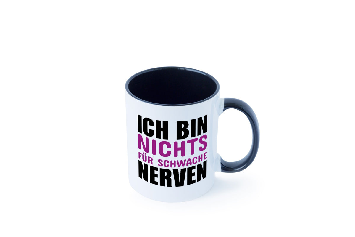 Schwache nerven lustiger Spruch Geschenk Humor Geschenkidee Tasse