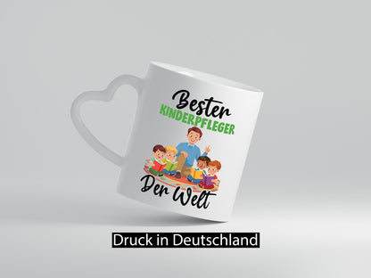 Bester Kinderpfleger | Pfleger Kinder Humor Geschenkidee Tasse